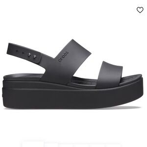 Brooklyn Low Wedge Croc Size 7 Black